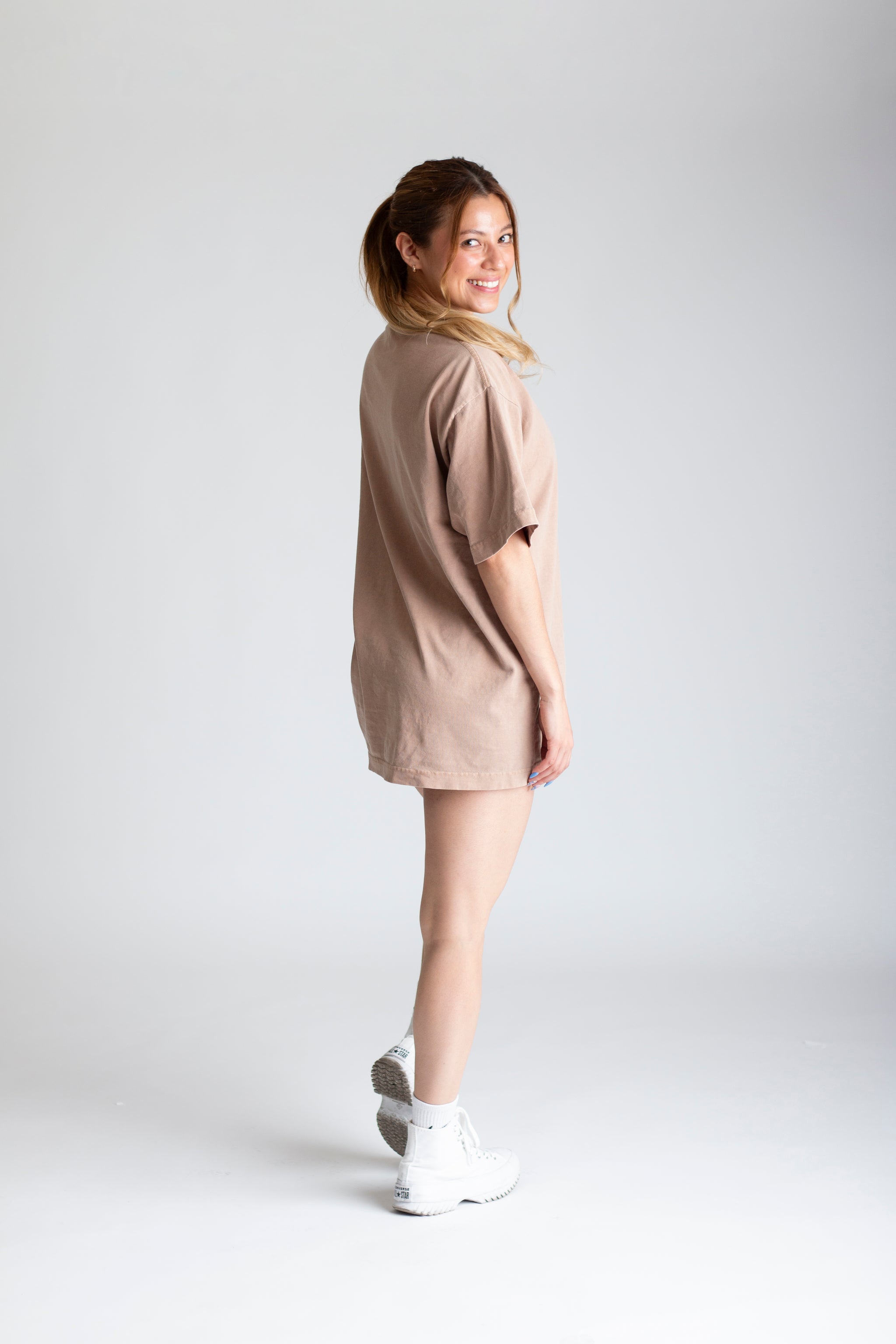 Playera Oversize Light Brown