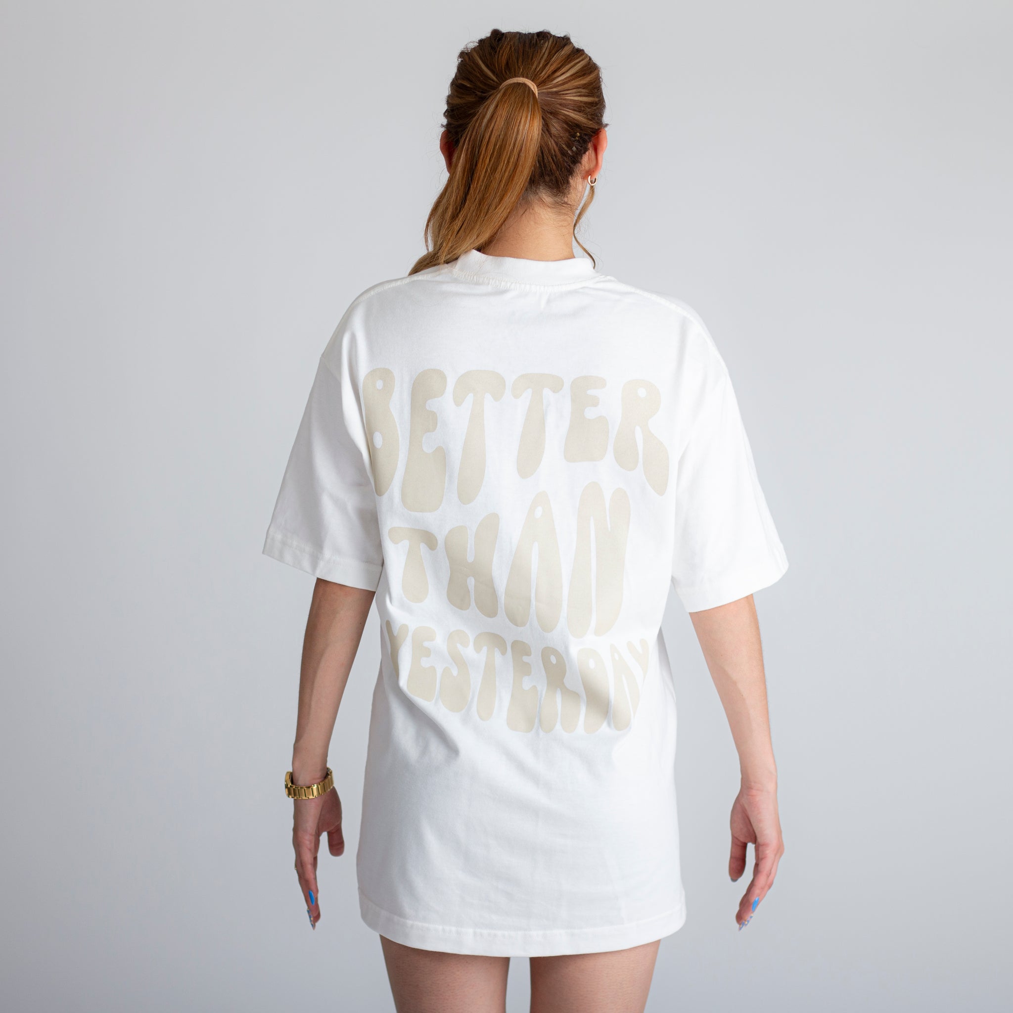 Playera Oversize Hueso