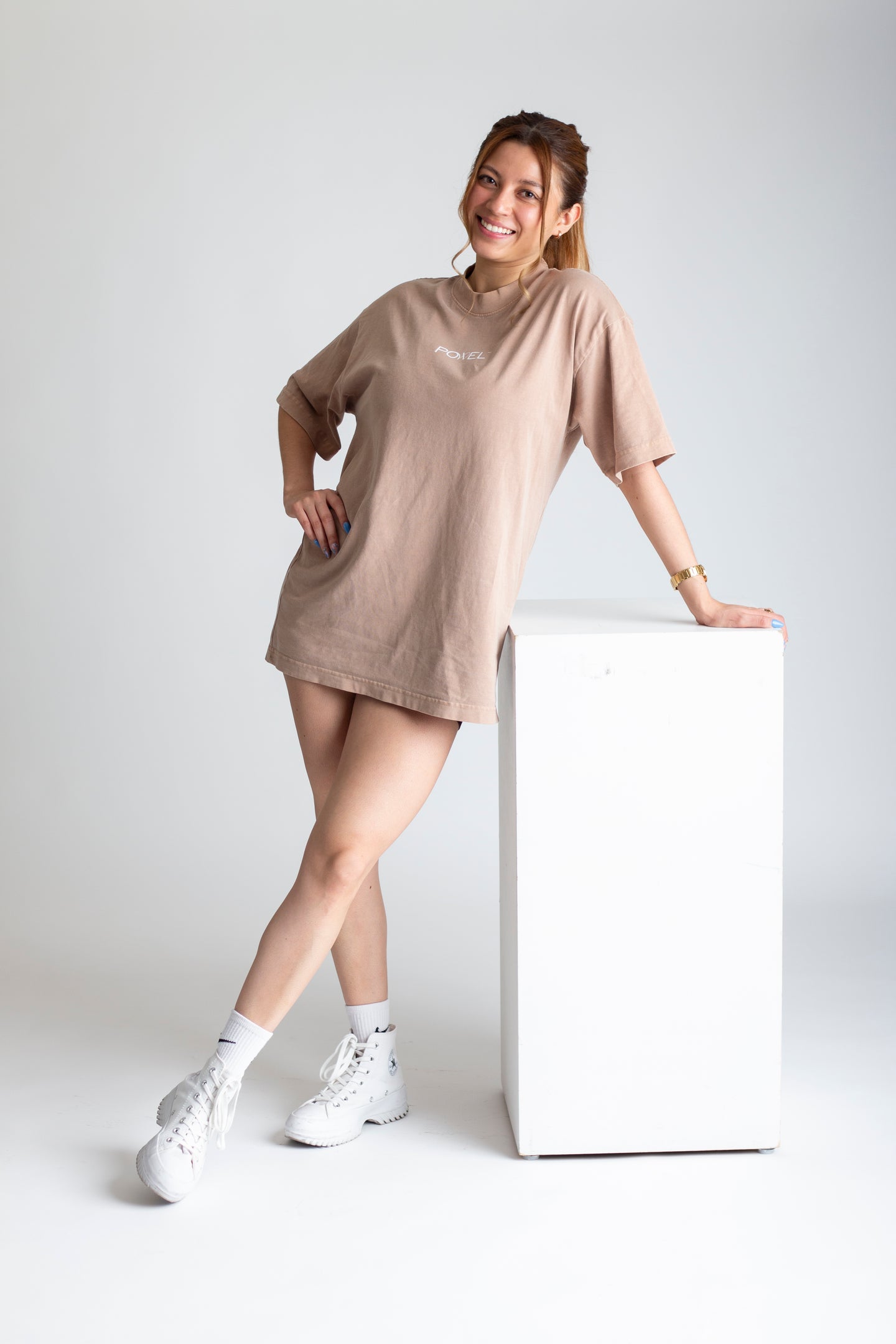 Playera Oversize Light Brown