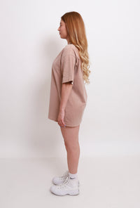 Playera Oversize Light Brown
